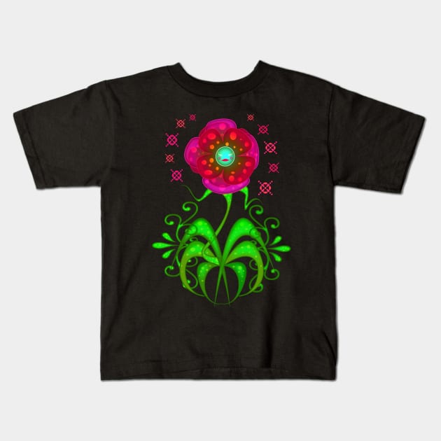 Wild Flower Kids T-Shirt by ogfx